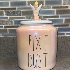 NWT Rae Dunn Disney Tinker Bell Pixie Dust canister